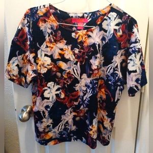 Velour Flower top, size L